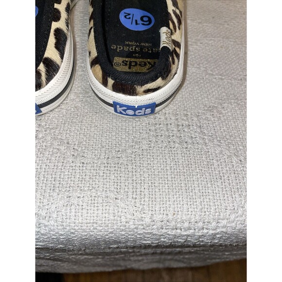Keds For Kate Spade Women’s Comfort Slides Size 6.5 M Leopard Print Leather NWOB - Picture 12 of 12